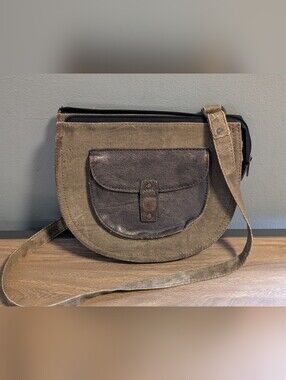 Mona B Upcycled Saddle Crossbody Festival Bag